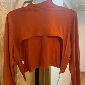 Sophies burnt orange sexy back out club or casual or dinner date very sexy